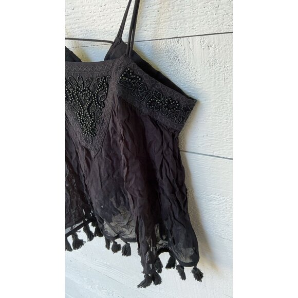 Ecote Urban Outfitters Siberian Beaded Cami Tank Top XS NEW - Picture 3 of 5
